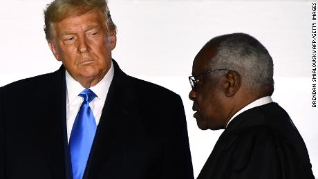 Justice Clarence Thomas reveals some sympathy for Trump's baseless fraud claims 