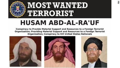 Husam Abd-al-Rauf is seen in an FBI most wanted poster, issued in 2019.