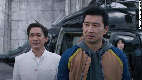 Tony Leung Chiu-wai and Simu Liu in 'Shang-Chi and the Legend of the Ten Rings.'