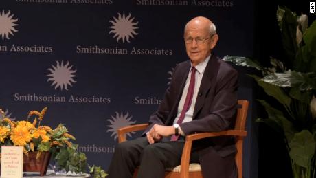 Justice Breyer says return to in-person Supreme Court arguments is a 'big improvement'