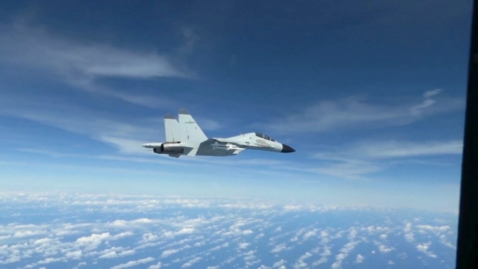 Chinese fighter jet intercepts US recon aircraft with ‘unsafe maneuver,’ US Defense Department says